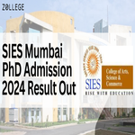SIES Mumbai PhD Admission 2024 Result Out